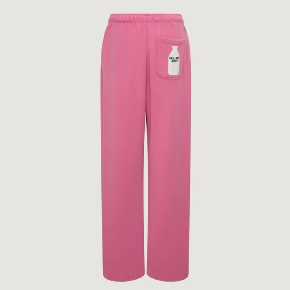 NWT Dairy Boy Strawberry Milk Bottle sweatpants